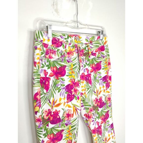 Tommy Bahama Marabella Blooms Ankle Skinny Jeans SZ 28 Boho Artisan Design - Picture 10 of 16